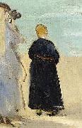 Edouard Manet Sur la plage de Boulogne Sweden oil painting artist
